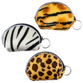 Safari Print Change Purse with Key Chain